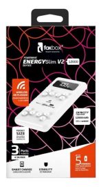 POWERBANK INALAMBRICO FOX BOX ENERGY SLIM V2 12000MAH