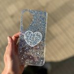 FUNDA CRISTAL BRILLO Y POPSOCKET SAMSUNG A17- A26