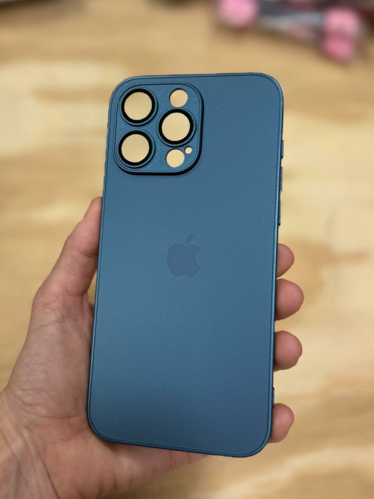 FUNDA AG-GLASS IPHONE 15 PRO AZUL - Imagen 1