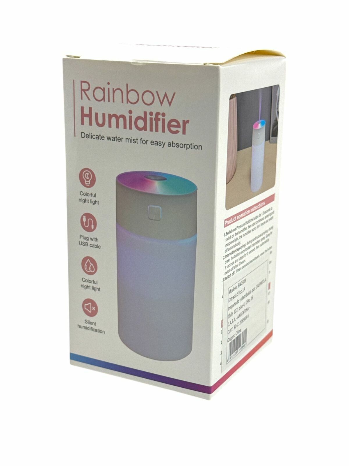 HUMIFICADOR RAINBOW BN0389 220ML HUMIFICADOR RAINBOW BN0389 220ML - Imagen 1