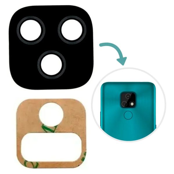 Vidrio de Cámara cubre lente Moto E7