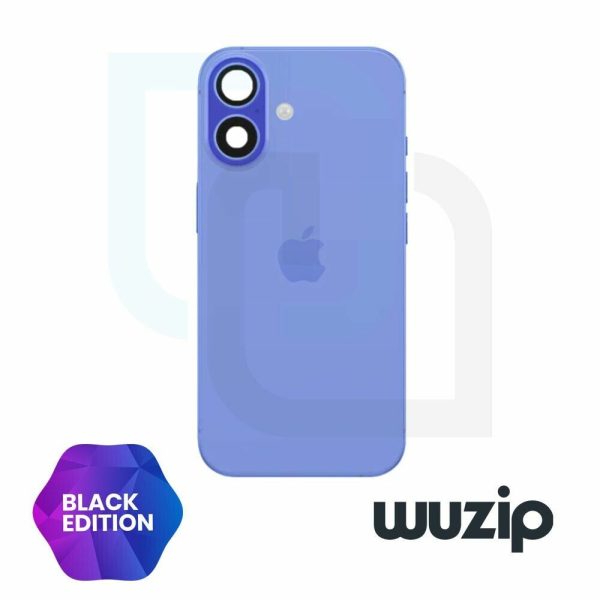 Tapa trasera iPhone 16 - Con lentes de camaras - AZUL