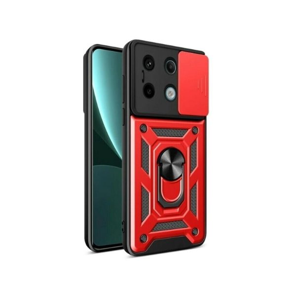 FUNDA RING SUPER XIAOMI NOTE 13 5G - POCO X6 ROJO