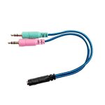 ADAPTADOR NISUTA 3.5MM A 2 MACHO NSADST2ST3