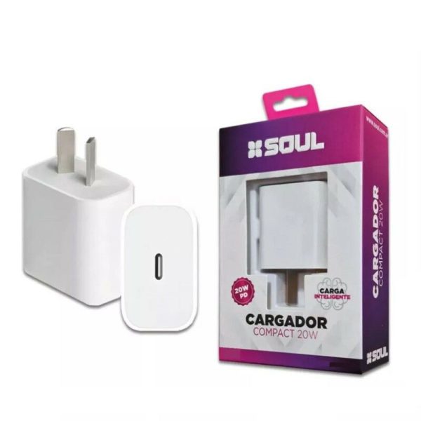 CARGADOR SOUL 20W TIPO C CVJ-PD20WT