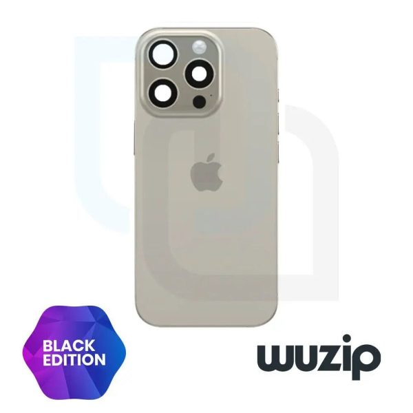 Tapa trasera iPhone 16 Pro Max - Con lentes de camaras- NATURAL