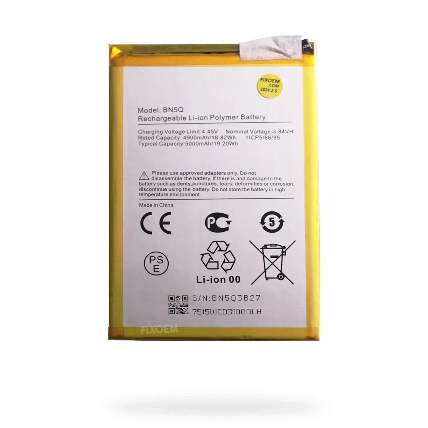 BATERIA 13C/C65/POCO M6 PRO M6 5G SERVICE PACK - Bn5Q BATERIA 13C/C65/POCO M6 PRO M6 5G SERVICE PACK - Bn5Q - Imagen 1
