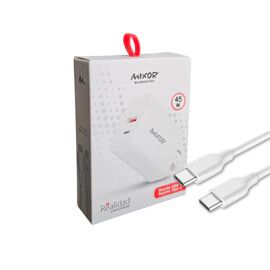 CARGADOR MIXOR REALIDAD 45W TIPO C A TIPO C CARGADOR MIXOR REALIDAD 45W TIPO C A TIPO C - Imagen 1