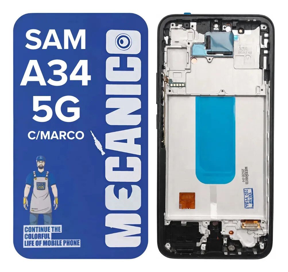 MODULO SAM A34 OLED C/ M MECANICO (PANTALLA ORIGINAL ) MODULO SAM A34 OLED C/ M MECANICO (PANTALLA ORIGINAL ) - Imagen 1