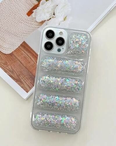 FUNDAS GLITTER PUFFER IPHONE 15 PRO MAX FUNDAS GLITTER PUFFER IPHONE 15 PRO MAX - Imagen 1