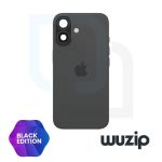 TAPA IPHONE 16 - Con lentes de camara - NEGRO