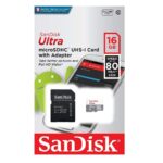 SANDISK ULTRA MICROSDHC 16GB CLASE 10 AAA